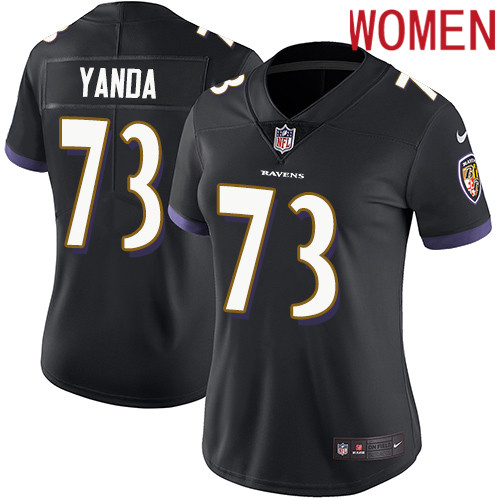 2019 Women Baltimore Ravens #73 Yanda black Nike Vapor Untouchable Limited NFL Jersey
